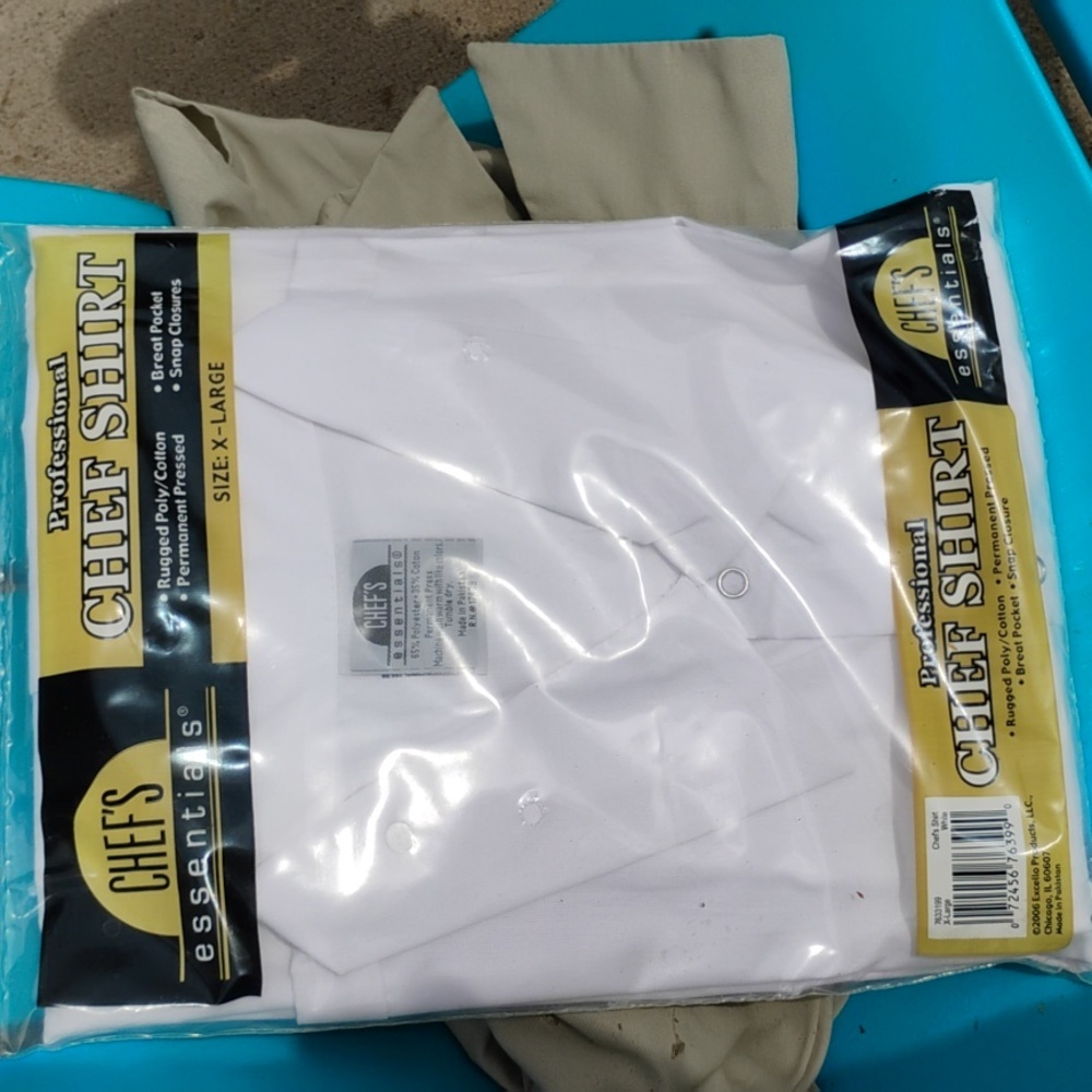 Chef Coat  👩‍🍳 Professional White  DEADSTOCK  UniSex  Size XL